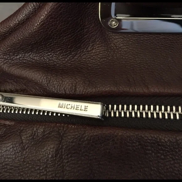 Michele Leather Satchel with Tassel - Picture 5 of 8